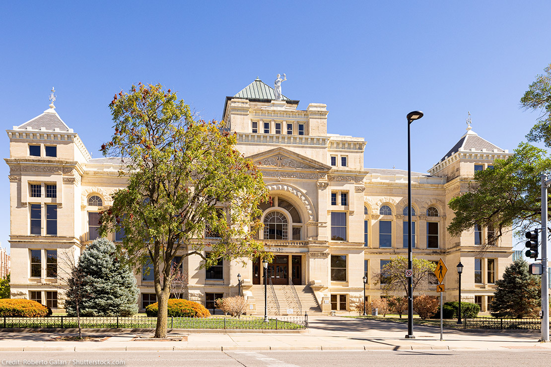 The Sedgwik County Courthouse.