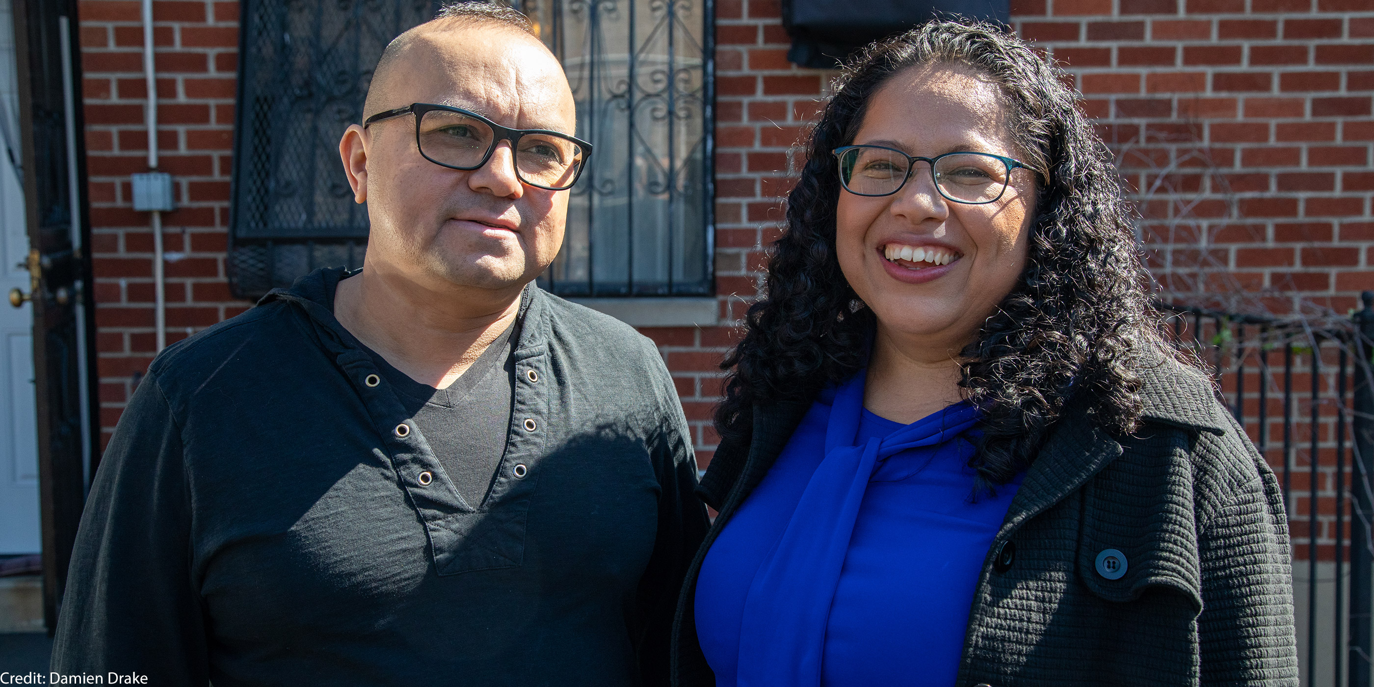 A photo of Maribel Hernandez Rivera and her husband.