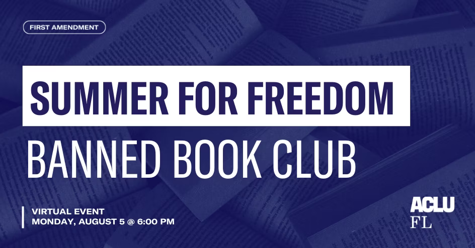 Summer for Freedom Banned Book Club August