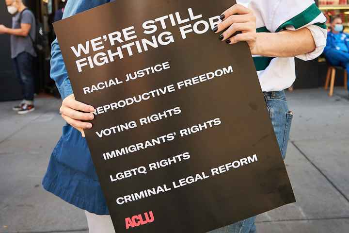 An ACLU poster.