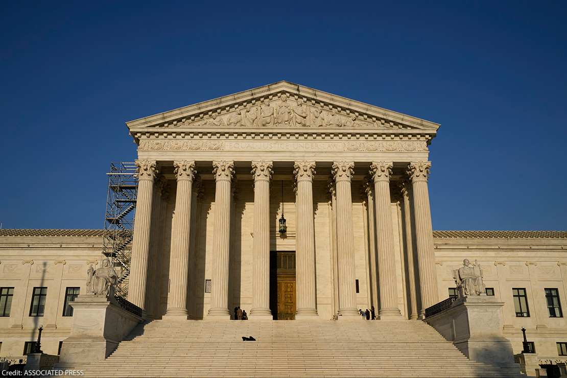 The U.S. Supreme Court building.