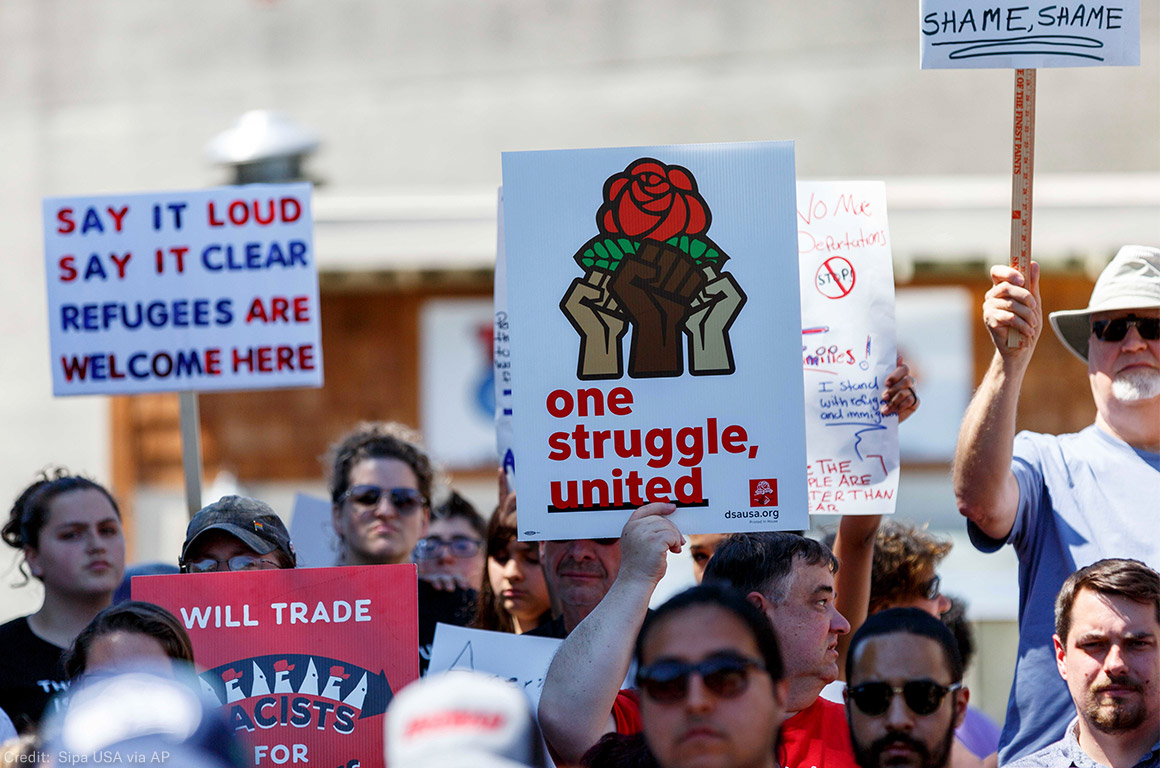 A demonstration against family separation