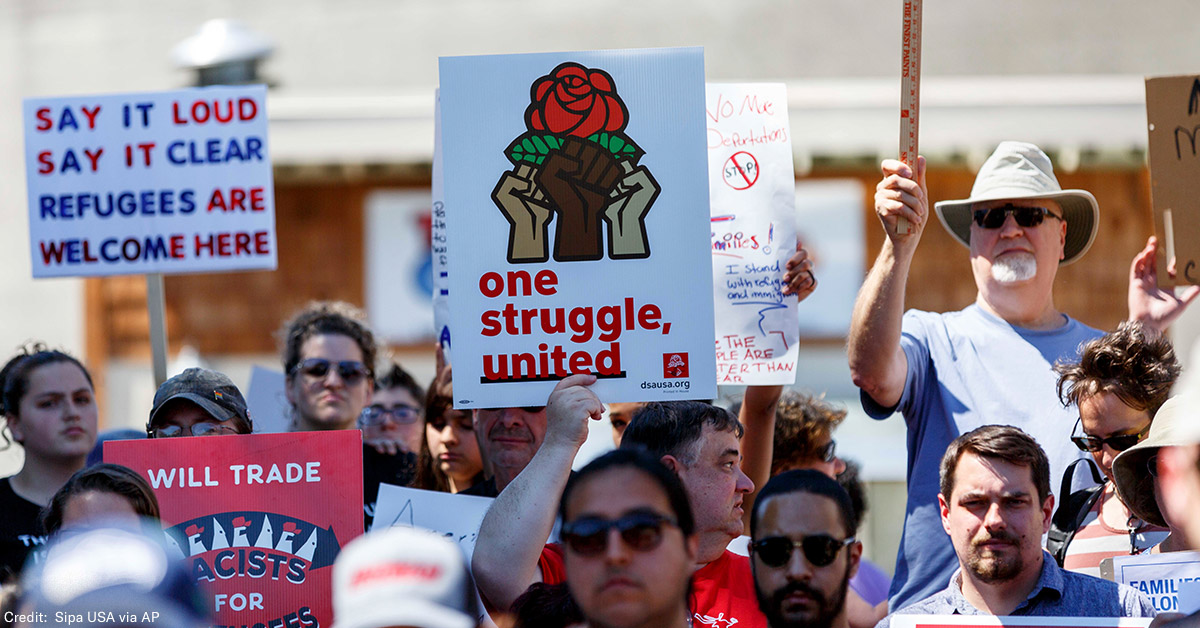 A demonstration against family separation