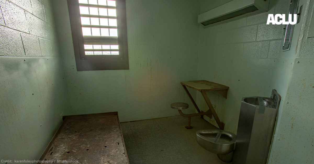 Interior of a prison cell